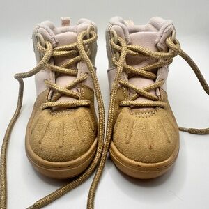 Oshkosh B’Gosh Pink and Brown Duck Active Boots Girls Toddler Size 5